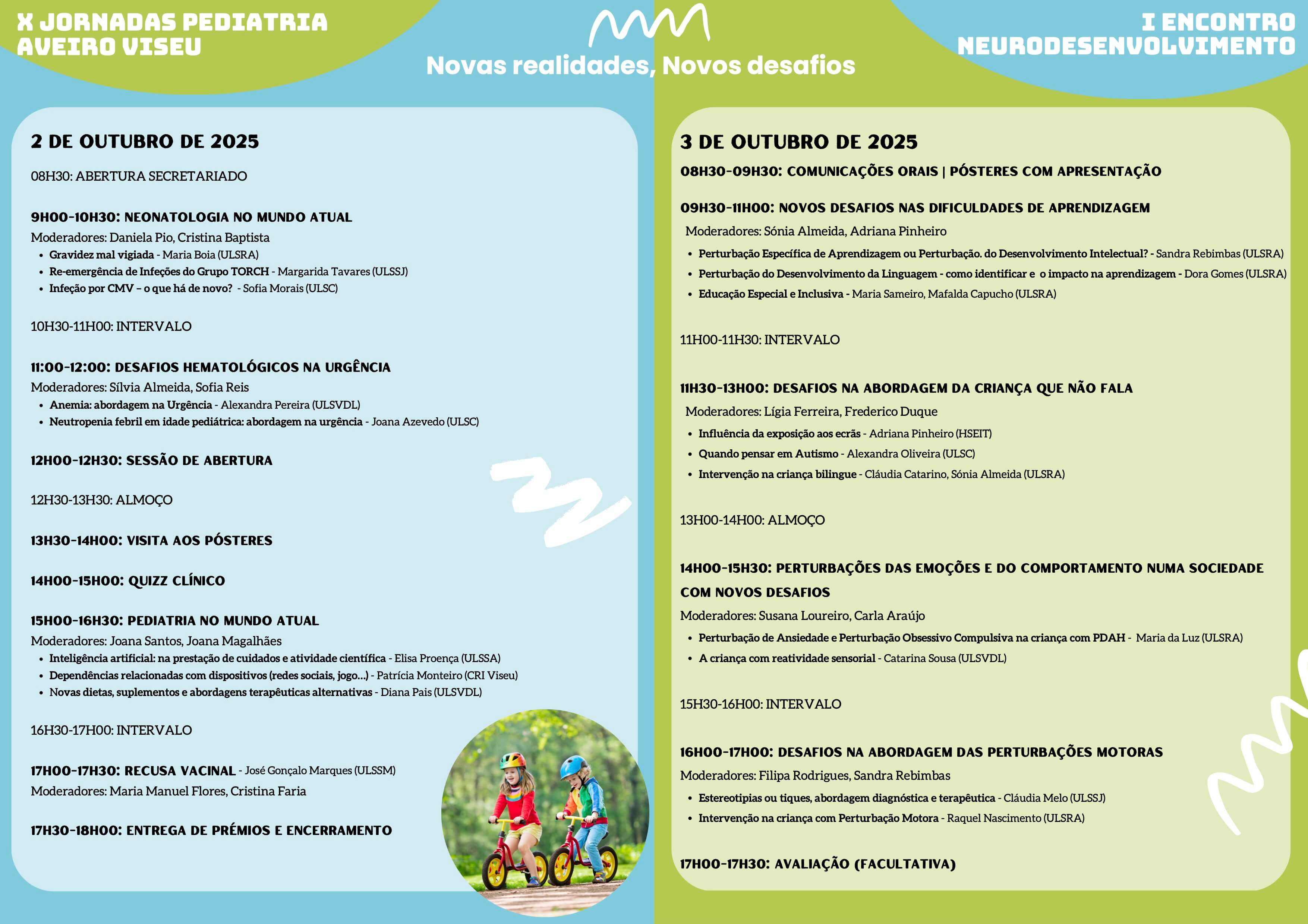 Programa das Jornadas de Pediatria 2025
